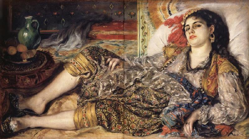 Pierre Renoir Odalisque or Woman of Algiers Sweden oil painting art